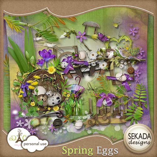 Весенний скрап-комплект - Spring Eggs