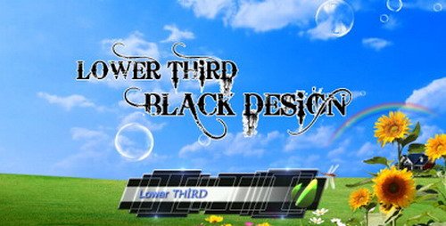 Lower Third Black Design - Project for After Effects (Videohive)