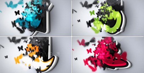 Butterflies Logo Reveal - Project for After Effects (Videohive)