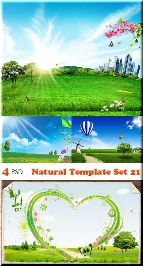 PSD - Natural Template Set 21