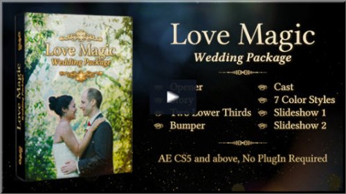 After Effects Project - Love Magic Wedding Package