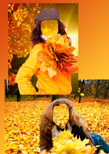 Шаблоны для фотошоп – Осень золотая