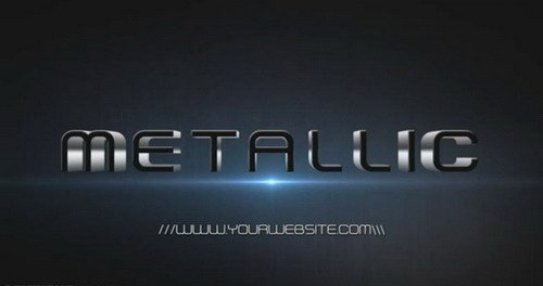 Metallic Black Intro - After Effects Template