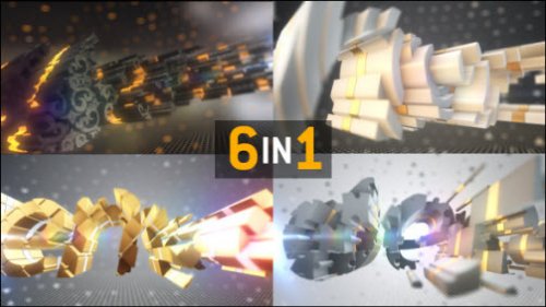 Videohive Sliced Logo Text Element 3d Reveal