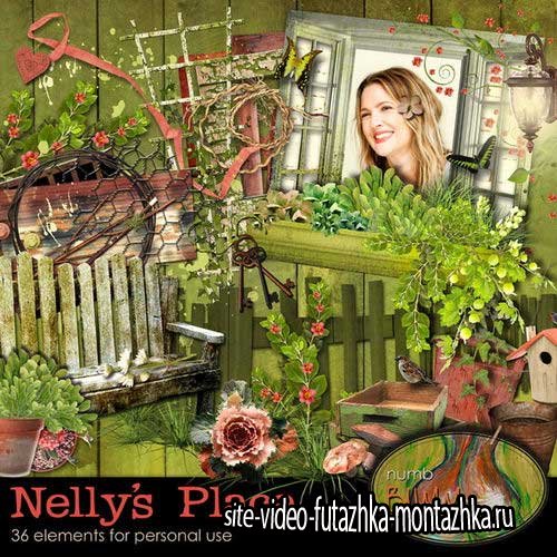 Садовый скрап-комплект - Местечко Нелли
