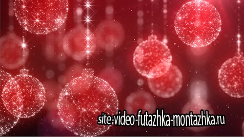 iStockVideo Chrsitmas Ornaments Red Background
