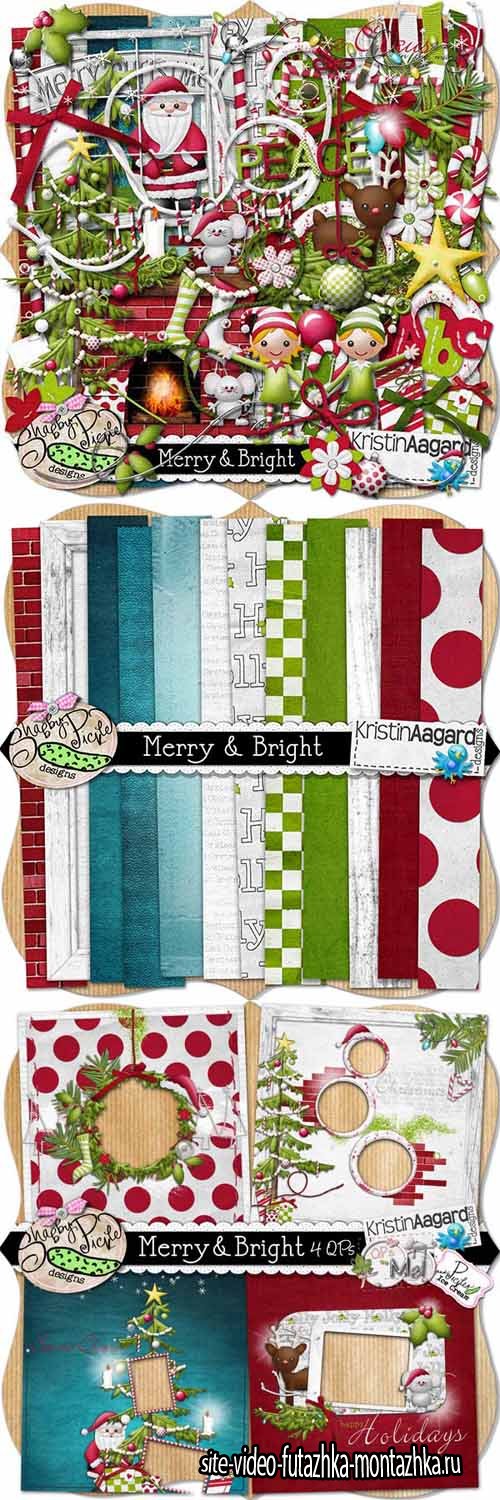 Scrap - Merry & Bright PNG and JPG Files