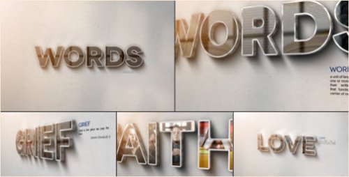 After Effects Project -  Words