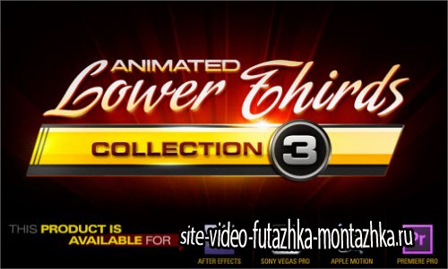 Digital Juice Animated Lower Thirds Collection 3 .AEP FILES