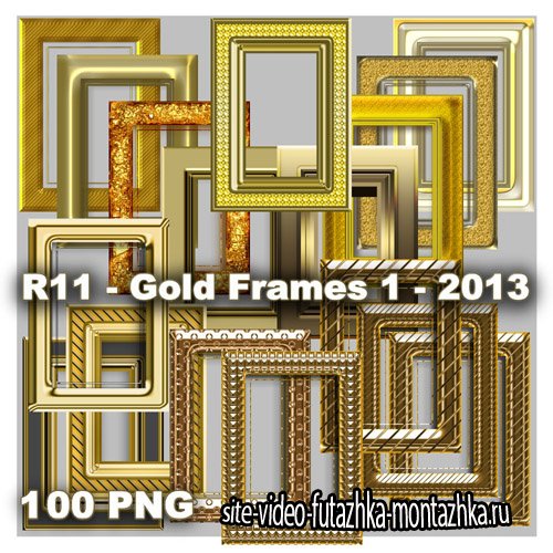 Gold Frames PNG Files