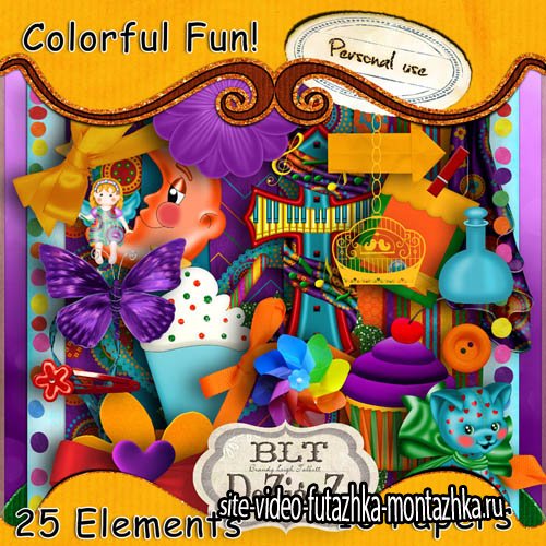 Colorful Fun PNG and JPG Files