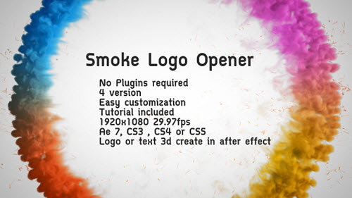 After Effect Project - Smoke Logo Opener