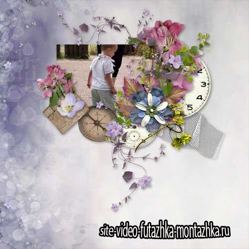 Романтический винтажный скрап-комплект - Бабушкин сад