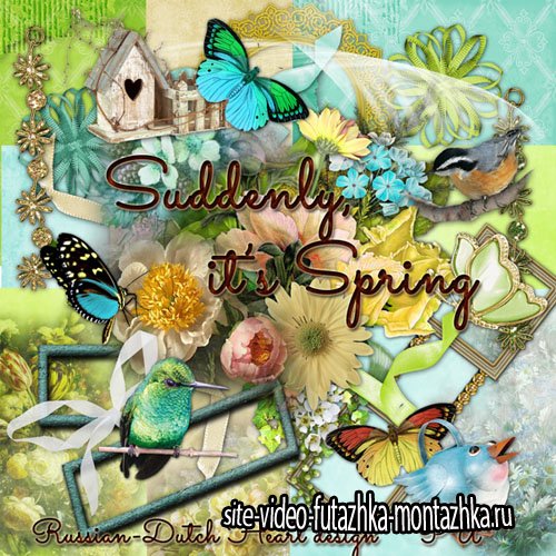 Scrap - Suddenly it's Spring PNG and JPG Files