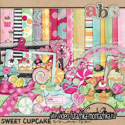 Scrapbooking set - Sweet Cupcake