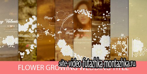 Flower Growing Wedding Title - Project for After Effects (Videohive)