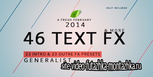 Text Fx Generalist ! - Project for After Effects (Videohive)
