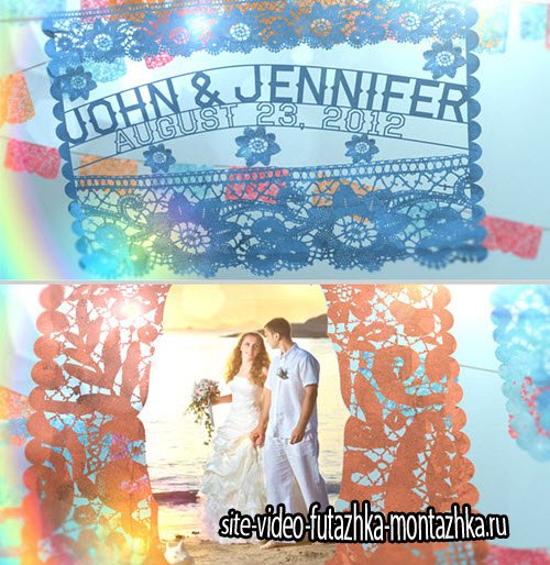 After Effect Project - Wedding Paper Banners