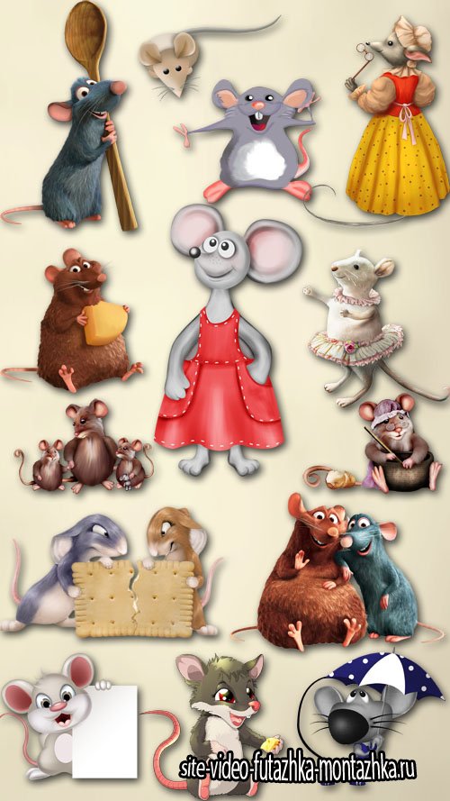 Mouse and Rat PNG Files
