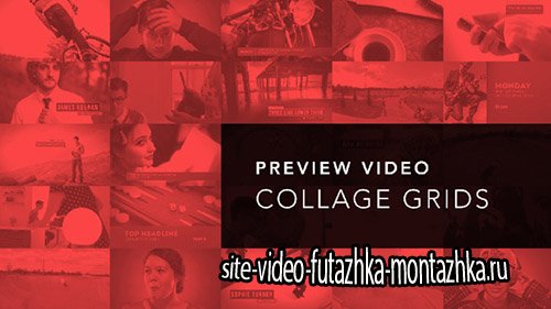 Preview Video Screen Collage Grids - Project for After Effects (Videohive)