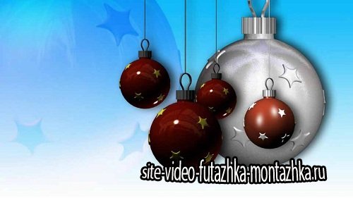 Новогодний видео-фон - Удивительные шары