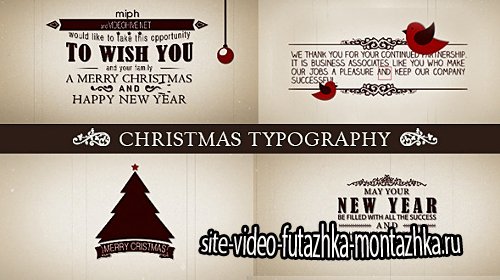 Christmas Typography - Project for After Effects (Videohive)