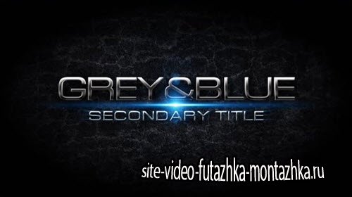 Grey&blue Intro - Pond5 - After Effects Project