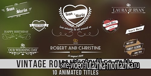 Vintage Romantic Titles Pack - Project for After Effects (Videohive)
