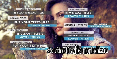15 Clean Minimal Titles - Project for After Effects (Videohive)