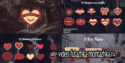 Valentine's Day Badges Package - Project for After Effects (Videohive)