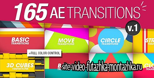 165 Transitions Pack v1 - Project for After Effects (Videohive)