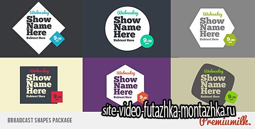 Broadcast Shapes Package - Project for After Effects (Videohive)