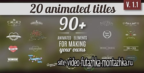 Vintage Romantic Titles Pack 2 - Project for After Effects (Videohive)