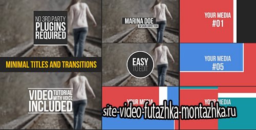 Minimal Titles And Transitions - Project for After Effects (Videohive)