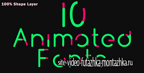 10 Animated Fonts - Project for After Effects (Videohive)