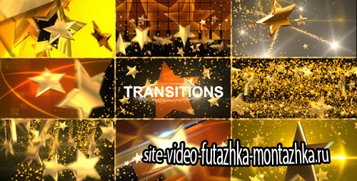 Gold Star Transitions Pack - Project for After Effects (Videohive)