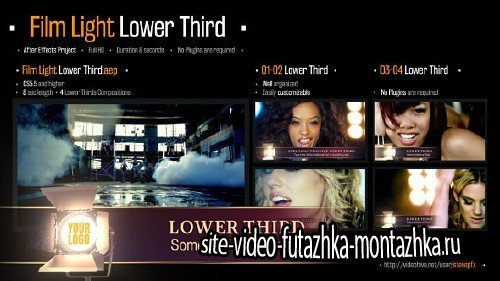 Film Light Lower Third - Project for After Effects (Videohive)