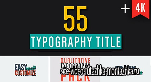 55 Qualitative Typography - Project for After Effects (Videohive)
