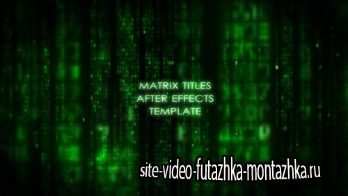 Matrix Title - Project for After Effects