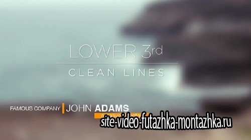 Lower 3rds - Clean Lines - Project for After Effects (Videohive)