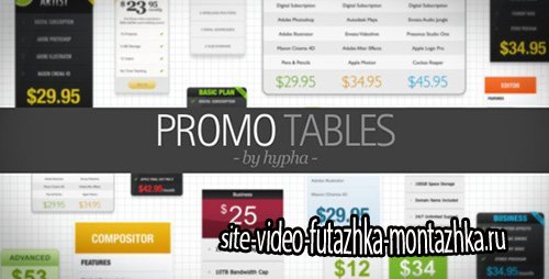 Promo Tables - Project for After Effects (Videohive)