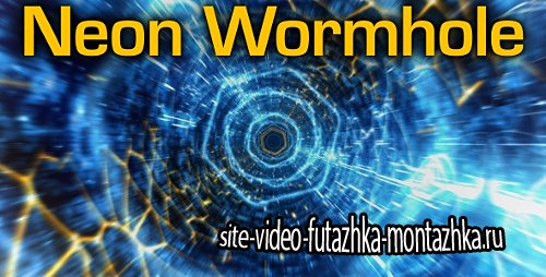 Neon Wormhole - hi-tech tunnel flythrough - Project for After Effects (Videohive)