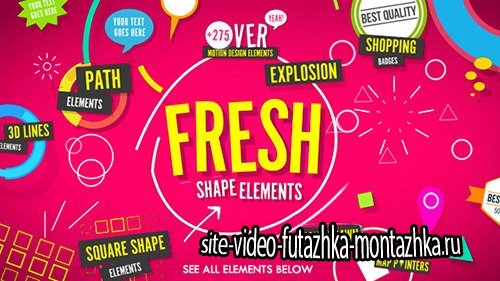 Shape Elements Fresh - Project for After Effects (Videohive)