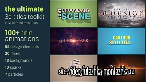Ultimate 3D Titles Toolkit - Project for After Effects (Videohive)
