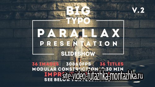 Big Typo Parallax Presentation - Project for After Effects (Videohive)