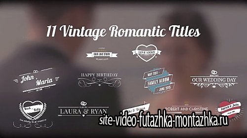 Motion Array - Vintage Romantic Titles After Effects Template