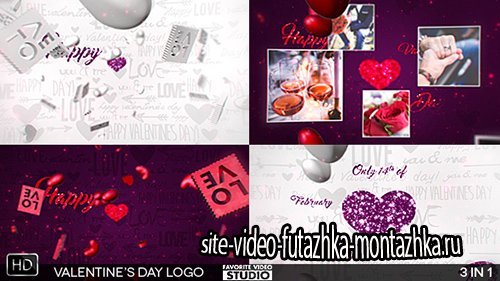 Valentine's Day Logo 3in1 - Project for After Effects (Videohive)