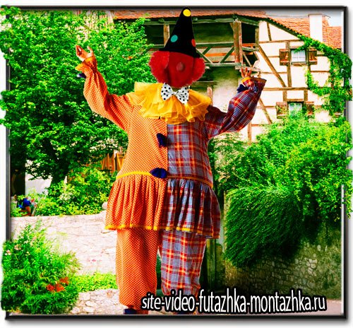 Шаблон для фото - Клоун весельчак