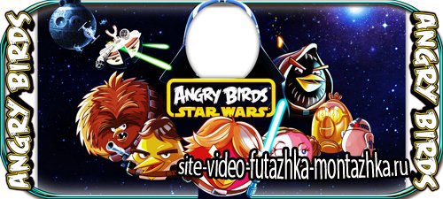 Рамка наклейка на кружку - Angry-Birds