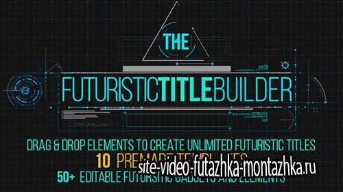 Futuristic Title Builder - Project for After Effects (Videohive)
